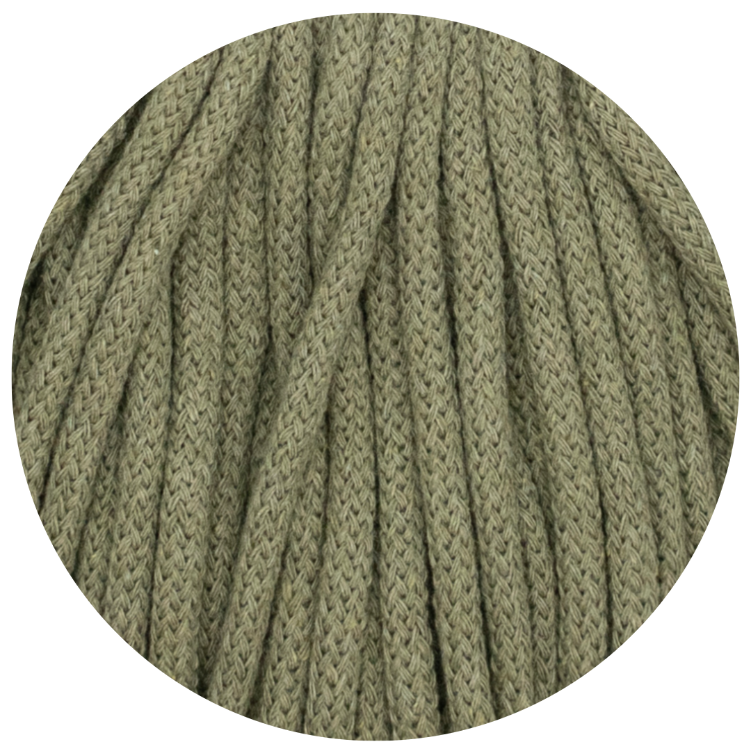 Matilda Braided Cord KHAKI 5mm 100m