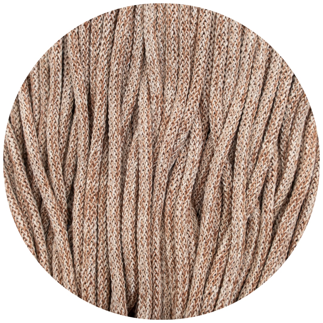 Matilda Braided Cord CARAMEL/SAND/NATURAL 5mm 200m