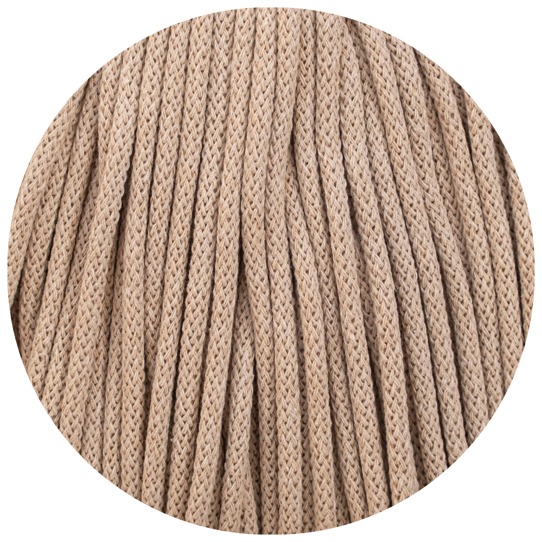 Matilda Braided Cord SAND 5mm 100m