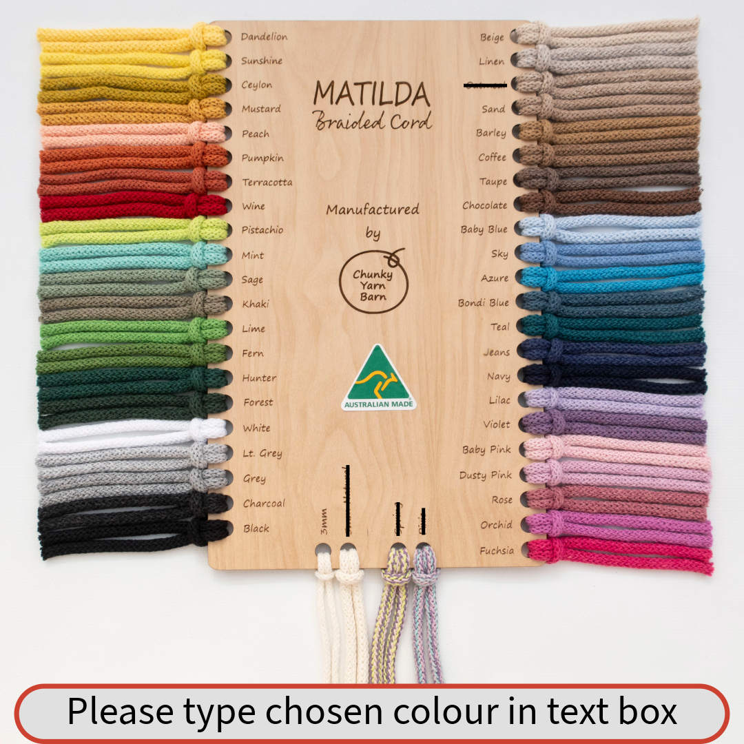 MATILDA Braided Cord OMBRE 3mm 200m