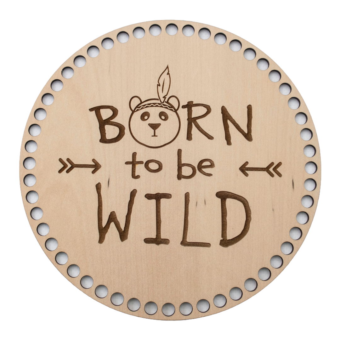 Crochet Basket Kit 22cm incl. Leather Handles