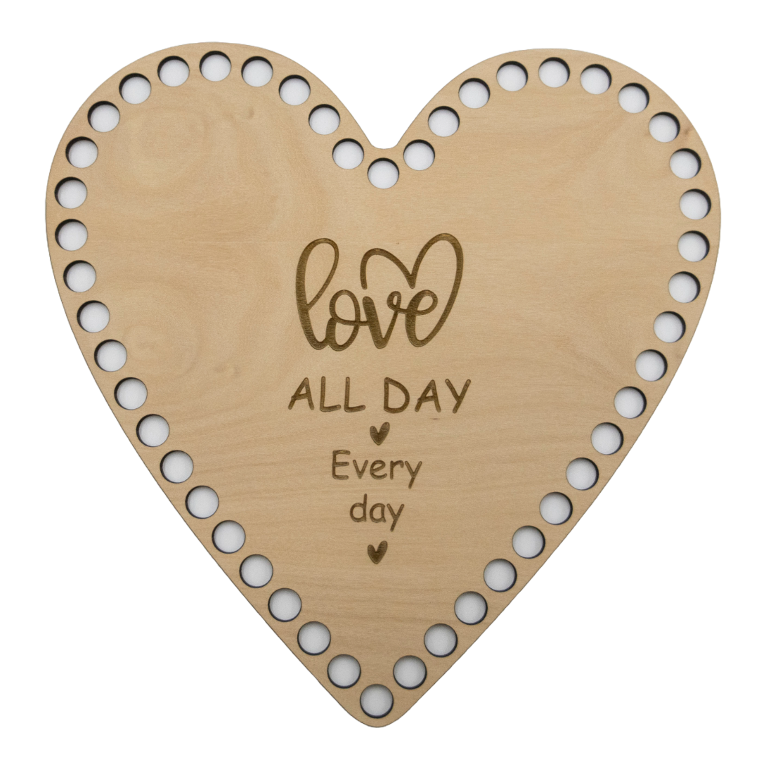 Crochet Basket HEART Kit