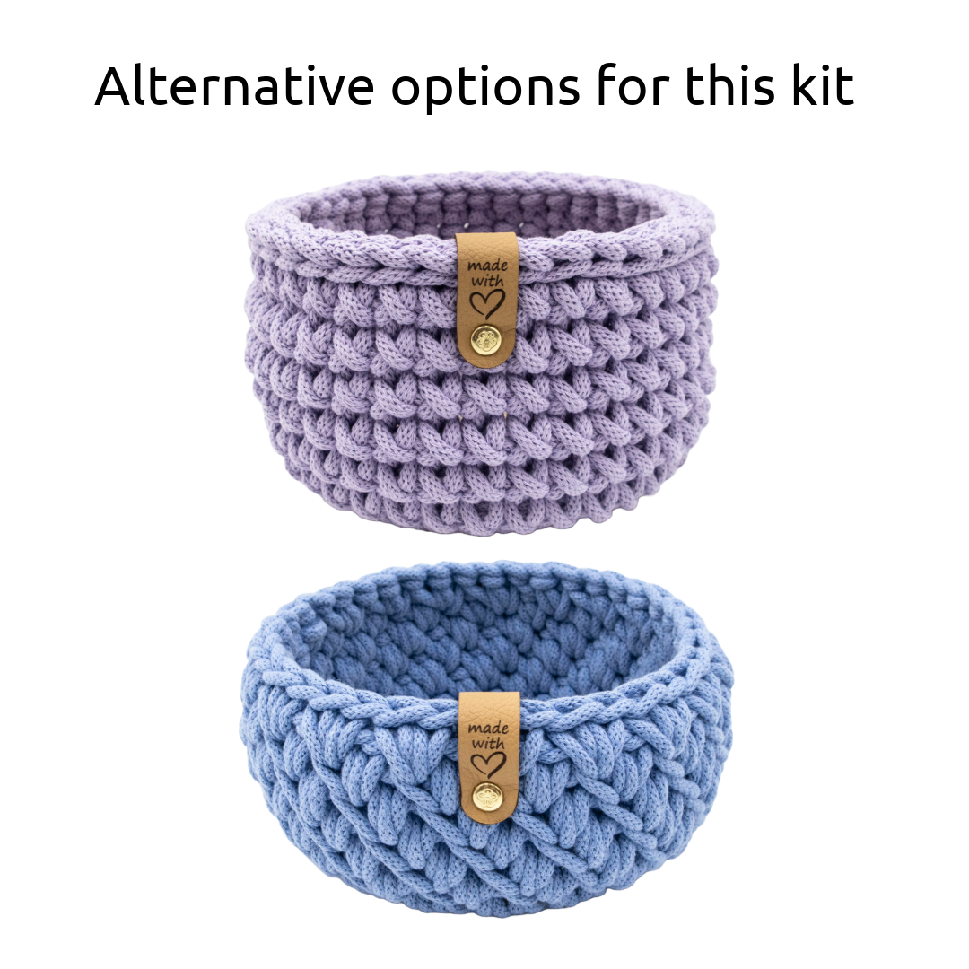 Crochet Basket Kit - 16cm - Waistcoat Stitch