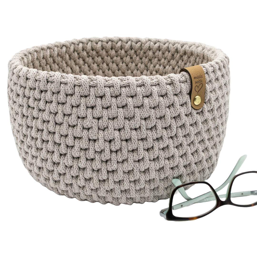 Crochet Rattan Basket Kit 22cm