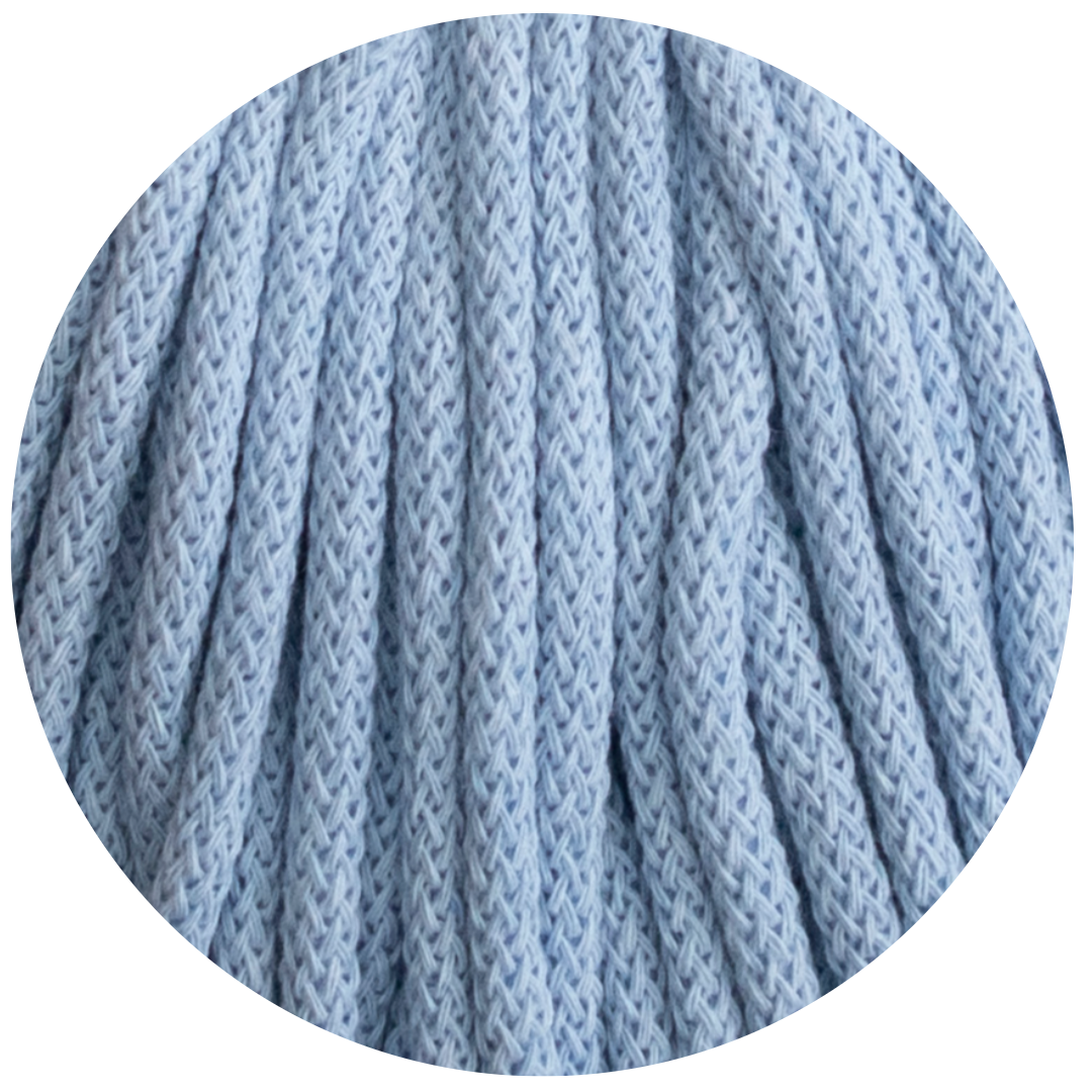 Matilda Braided Cord BABY BLUE 5mm 100m