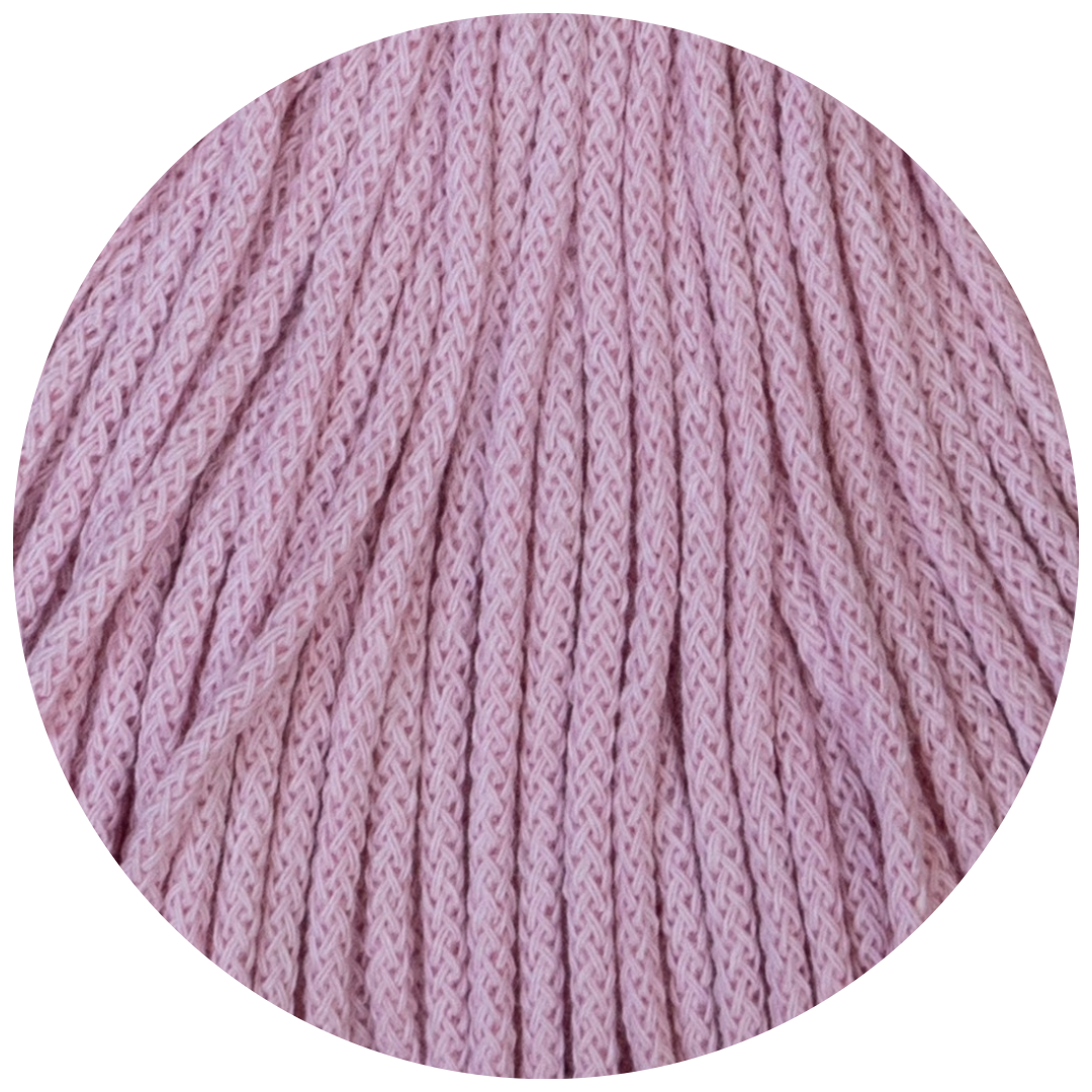MATILDA Braided Cord BABY PINK 3mm 100m