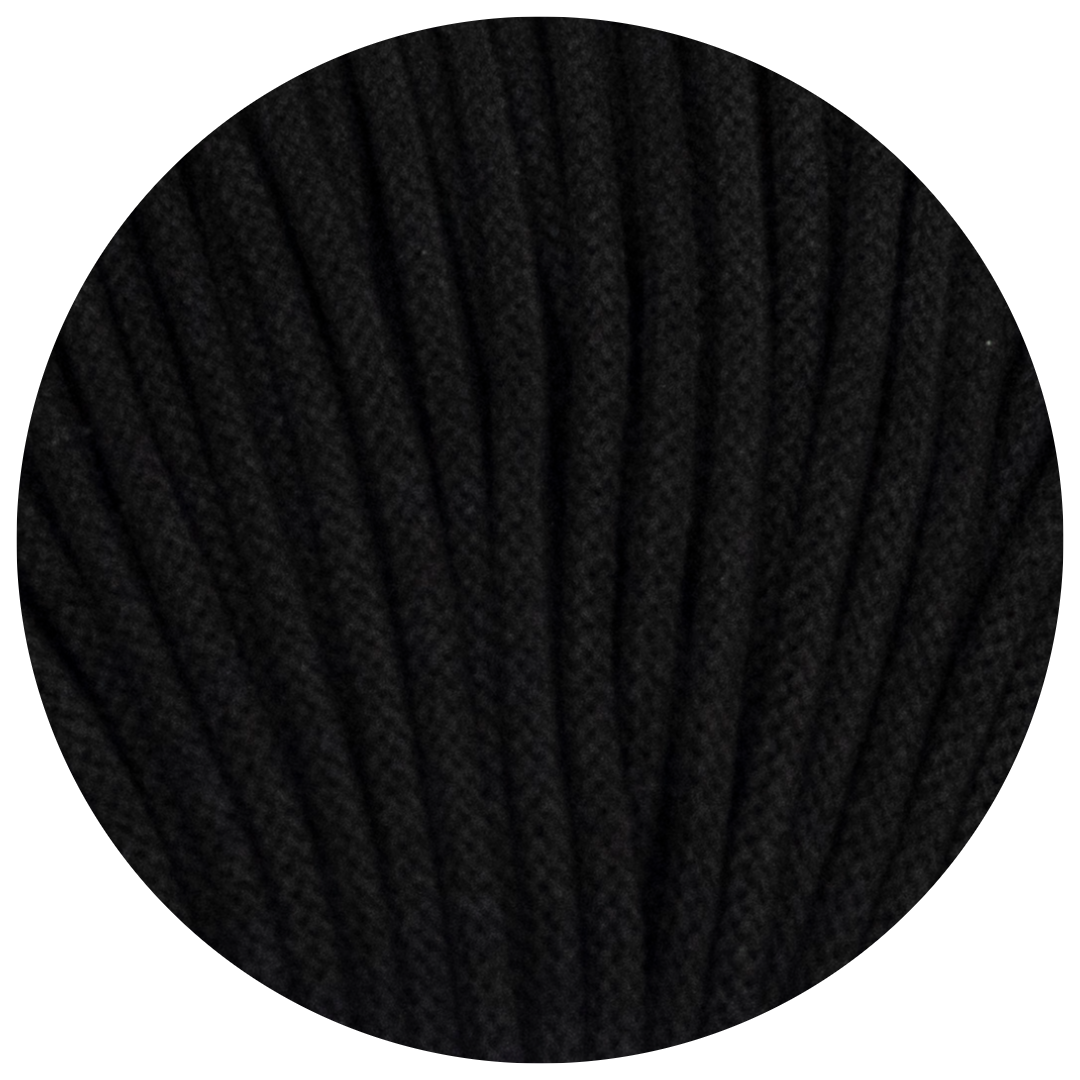Matilda Braided Cord BLACK 5mm 50m