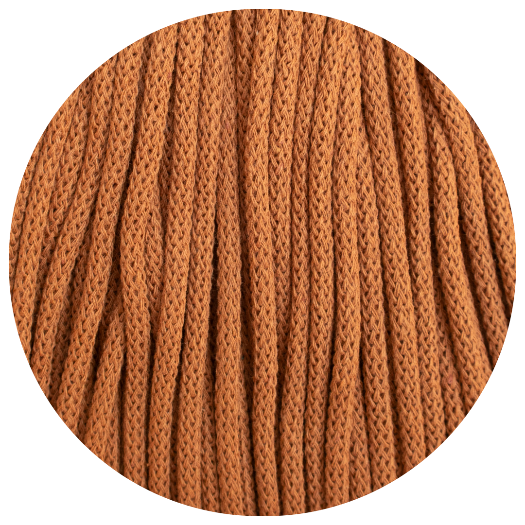 Matilda Braided Cord CARAMEL 5mm 50m