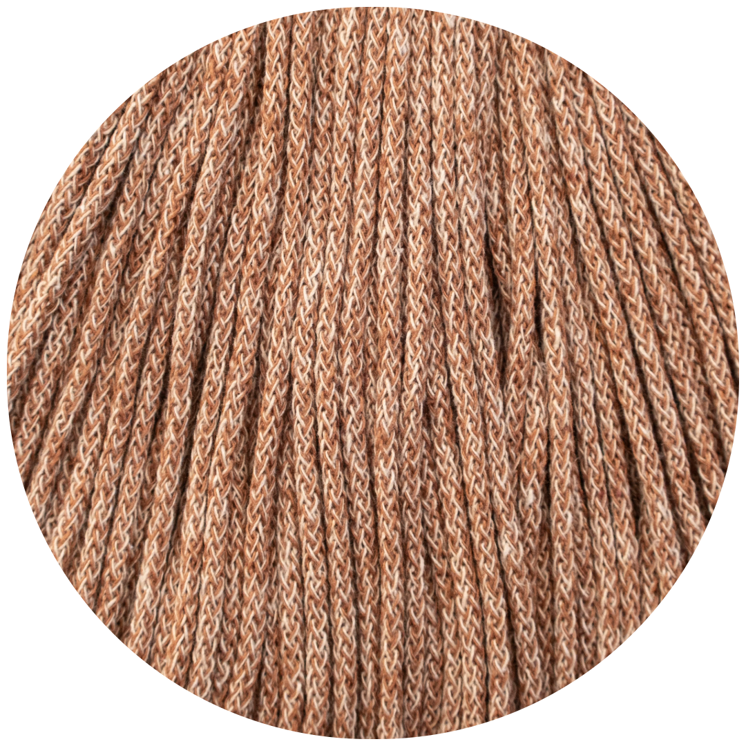 MATILDA Braided Cord CARAMEL/SAND 3mm 100m