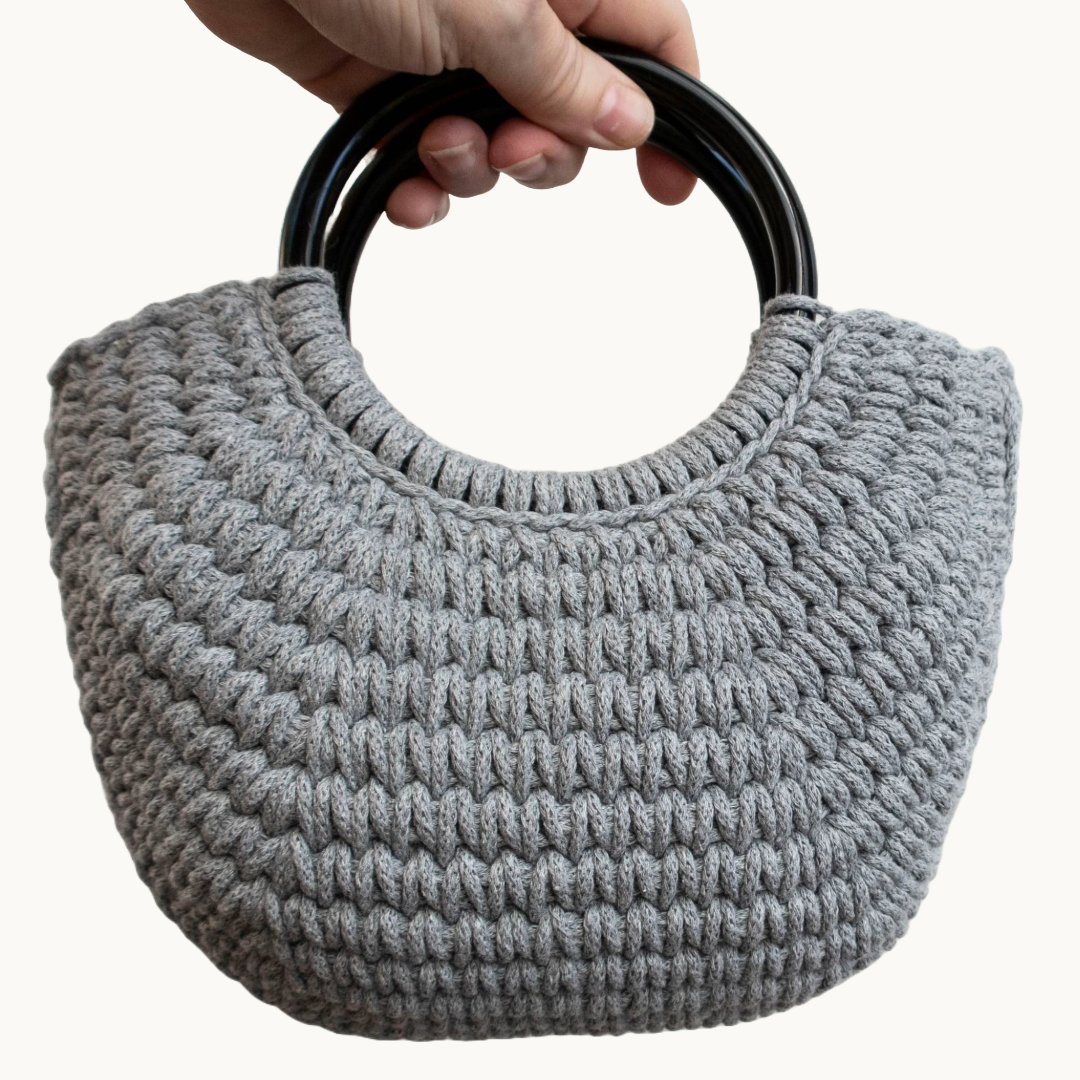 Handbag Kit Round Handles Chunky Yarn Barn