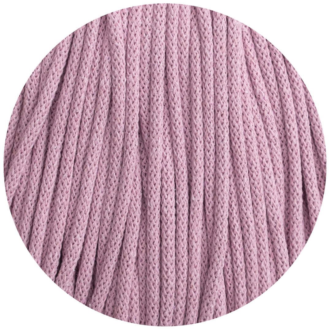 Matilda Braided Cord DUSTY PINK 5mm 50m