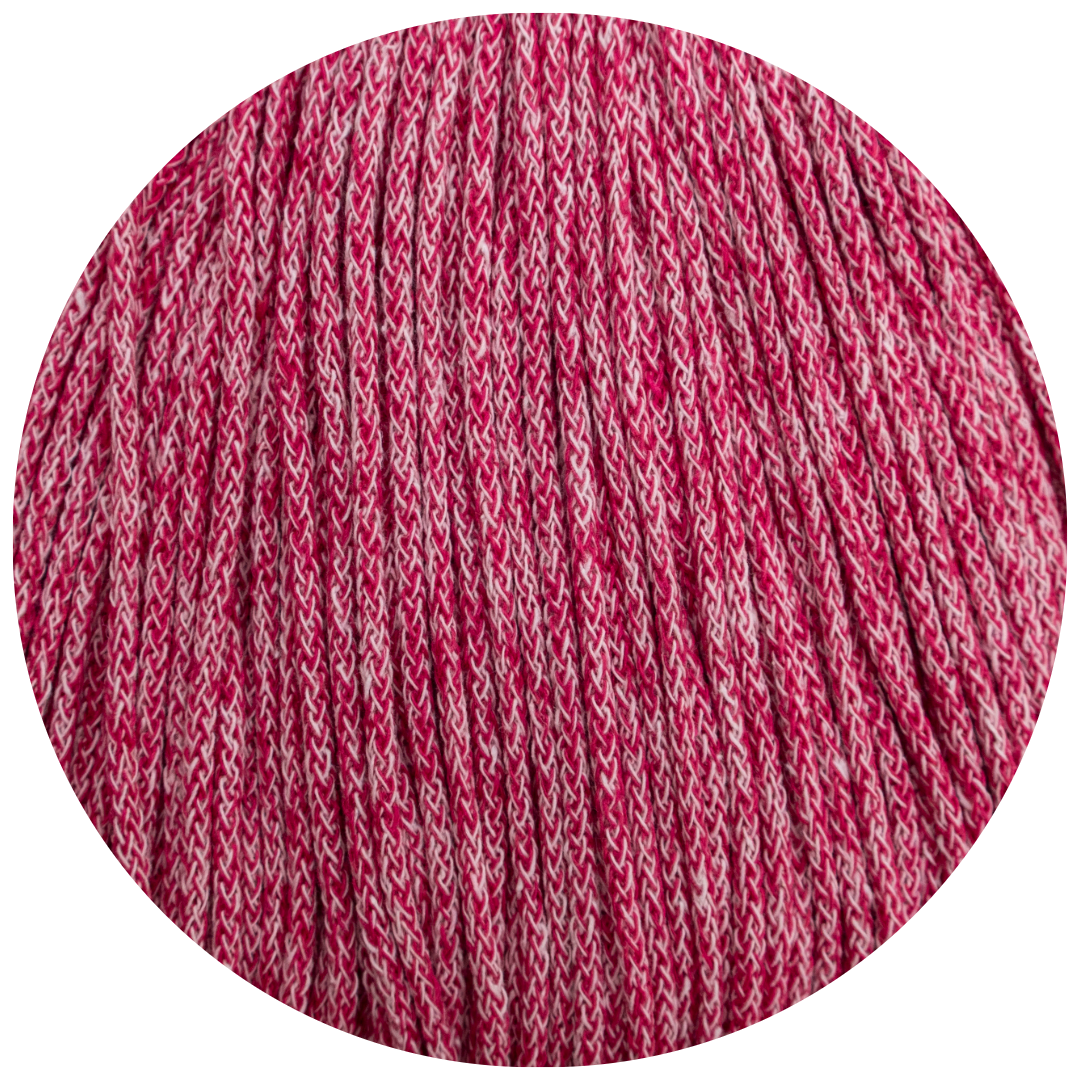 MATILDA Braided Cord FUCHSIA/BABY PINK 3mm 50m