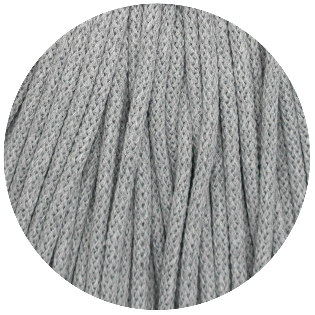 Matilda Braided Cord LIGHT GREY 5mm 200m