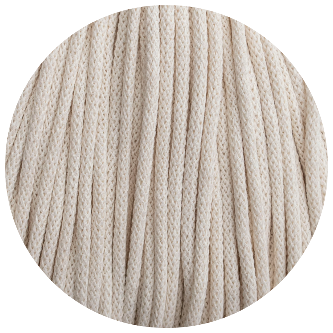 Matilda Braided Cord NATURAL 5mm 100m
