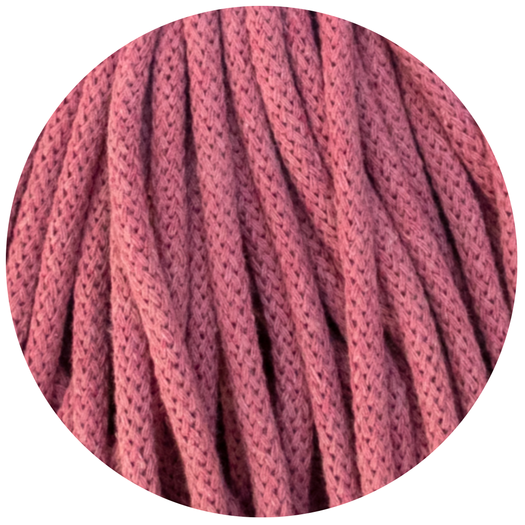 Matilda Braided Cord ROSE PINK 5mm 50m