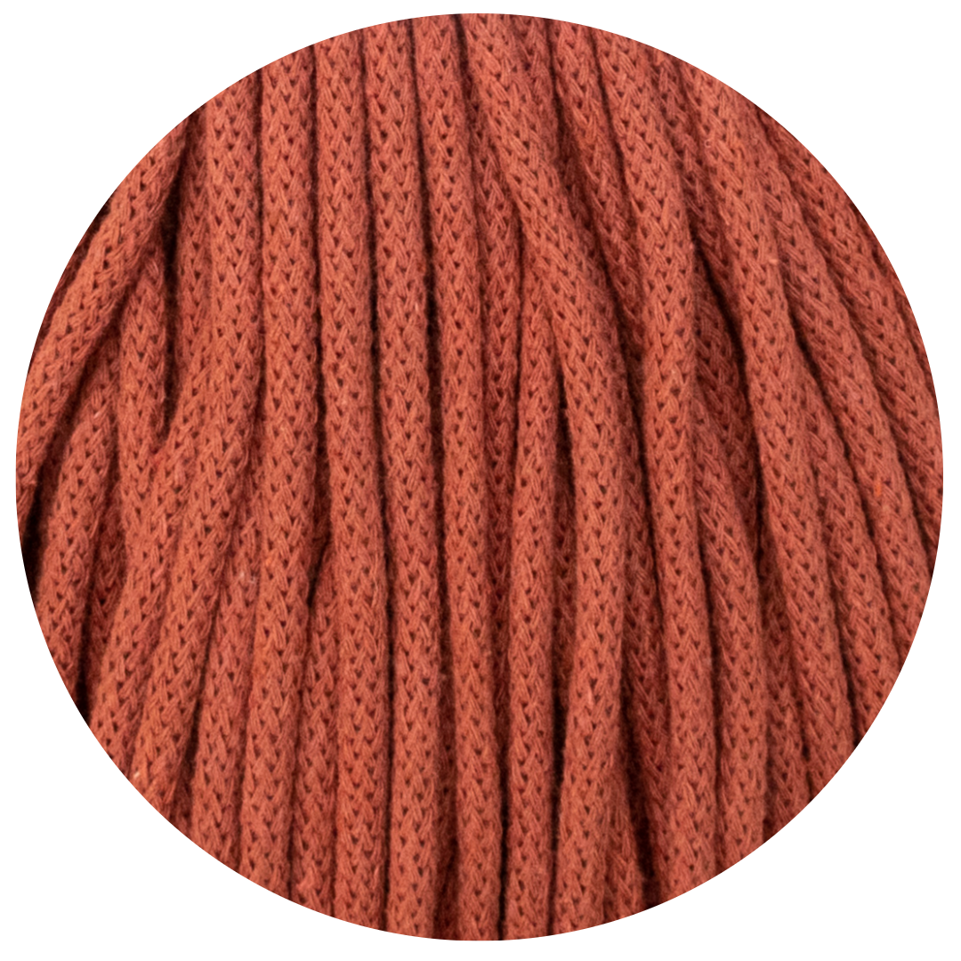 Matilda Braided Cord TERRACOTTA 5mm 100m