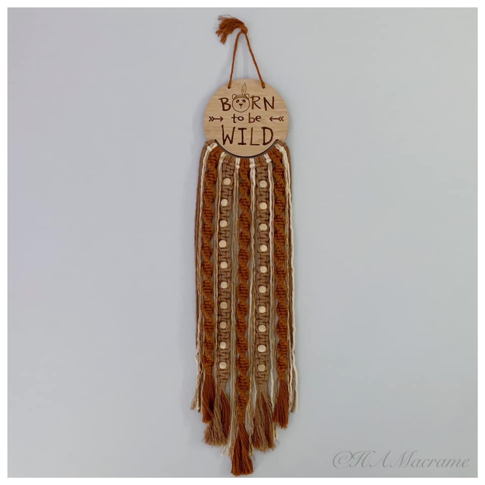 Macrame Frame BORN TO BE WILD