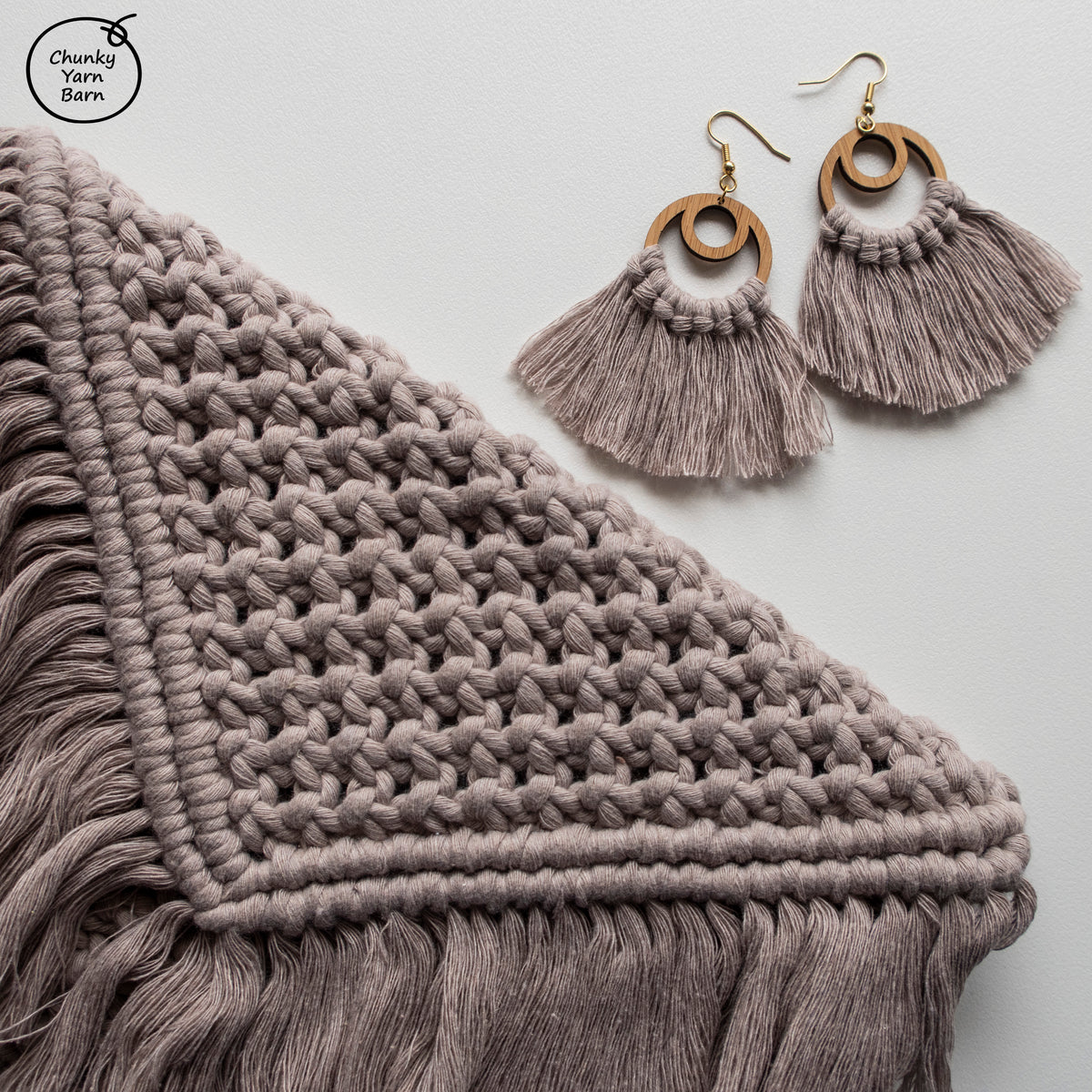 Earring Macrame Frames CHARLOTTE Pair