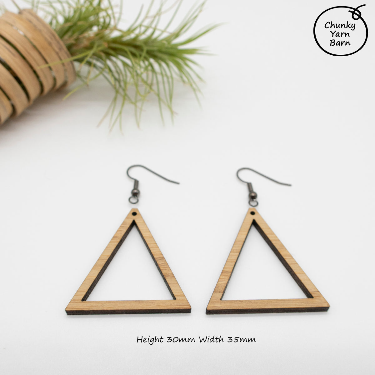 BAMBOO Earring Macrame Frames TRIANGLES