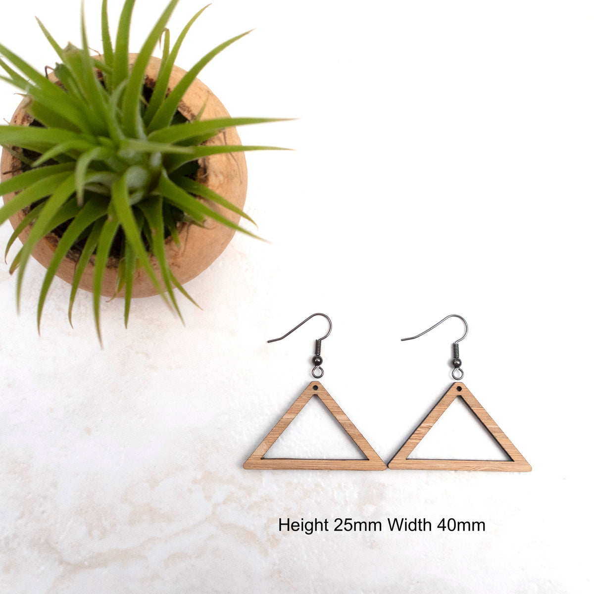 BAMBOO Earring Macrame Frames TRIANGLES