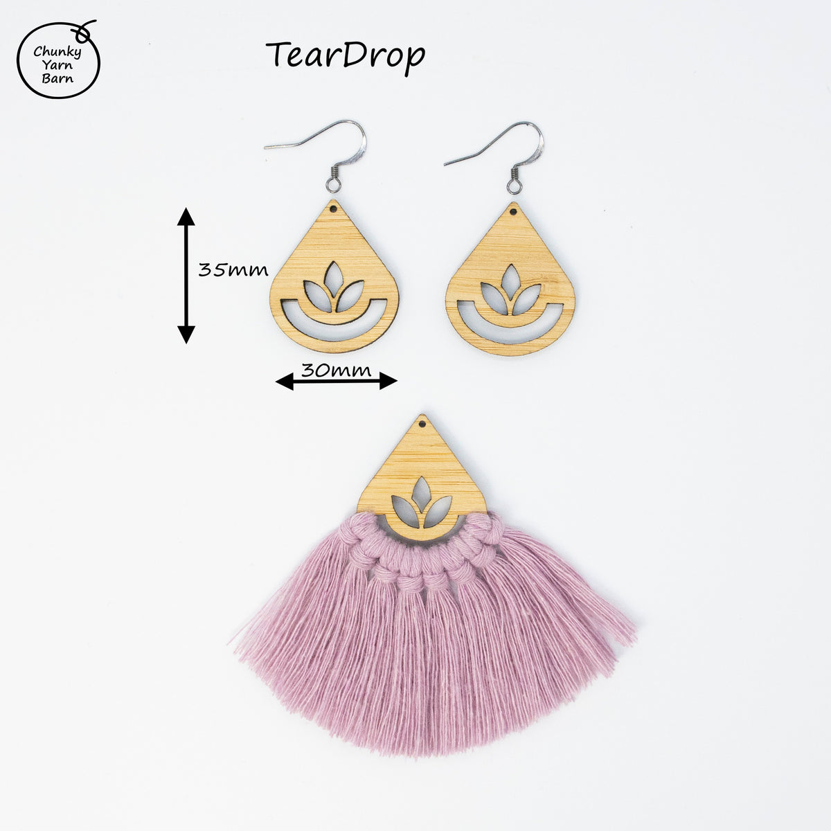 BAMBOO Earring Macrame Frames LOTUS Range