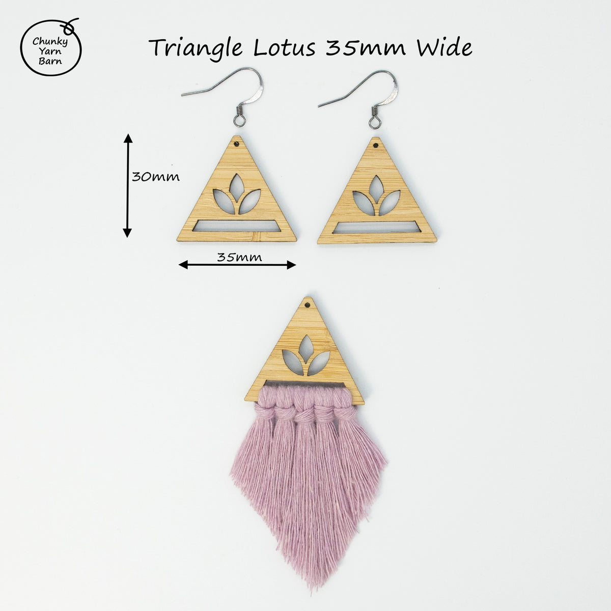 BAMBOO Earring Macrame Frames LOTUS Range