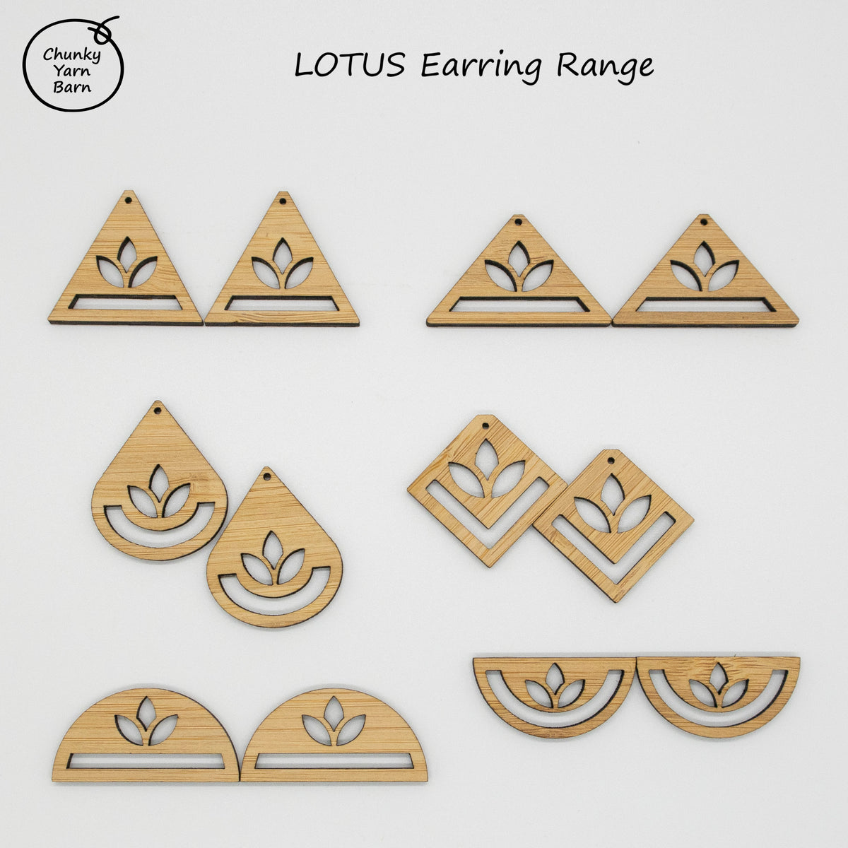 BAMBOO Earring Macrame Frames LOTUS Range