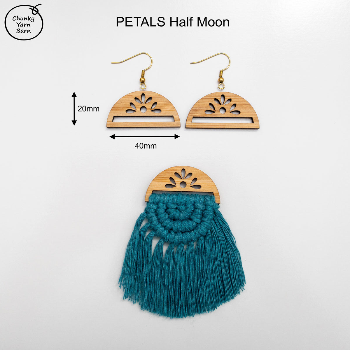 BAMBOO Macrame Earring Frames PETALS Range