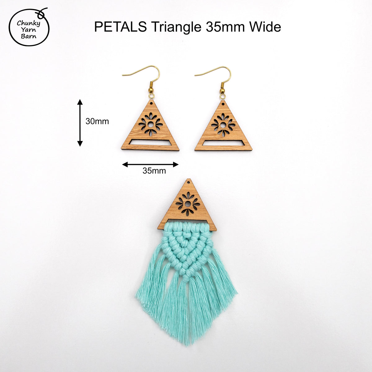 BAMBOO Macrame Earring Frames PETALS Range