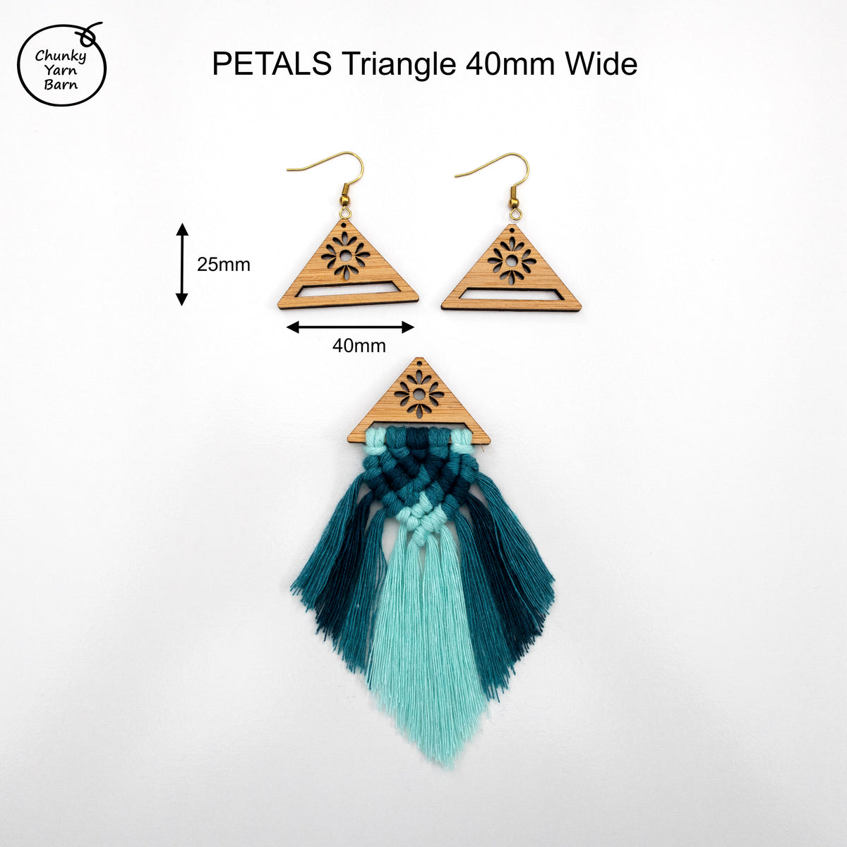 BAMBOO Macrame Earring Frames PETALS Range