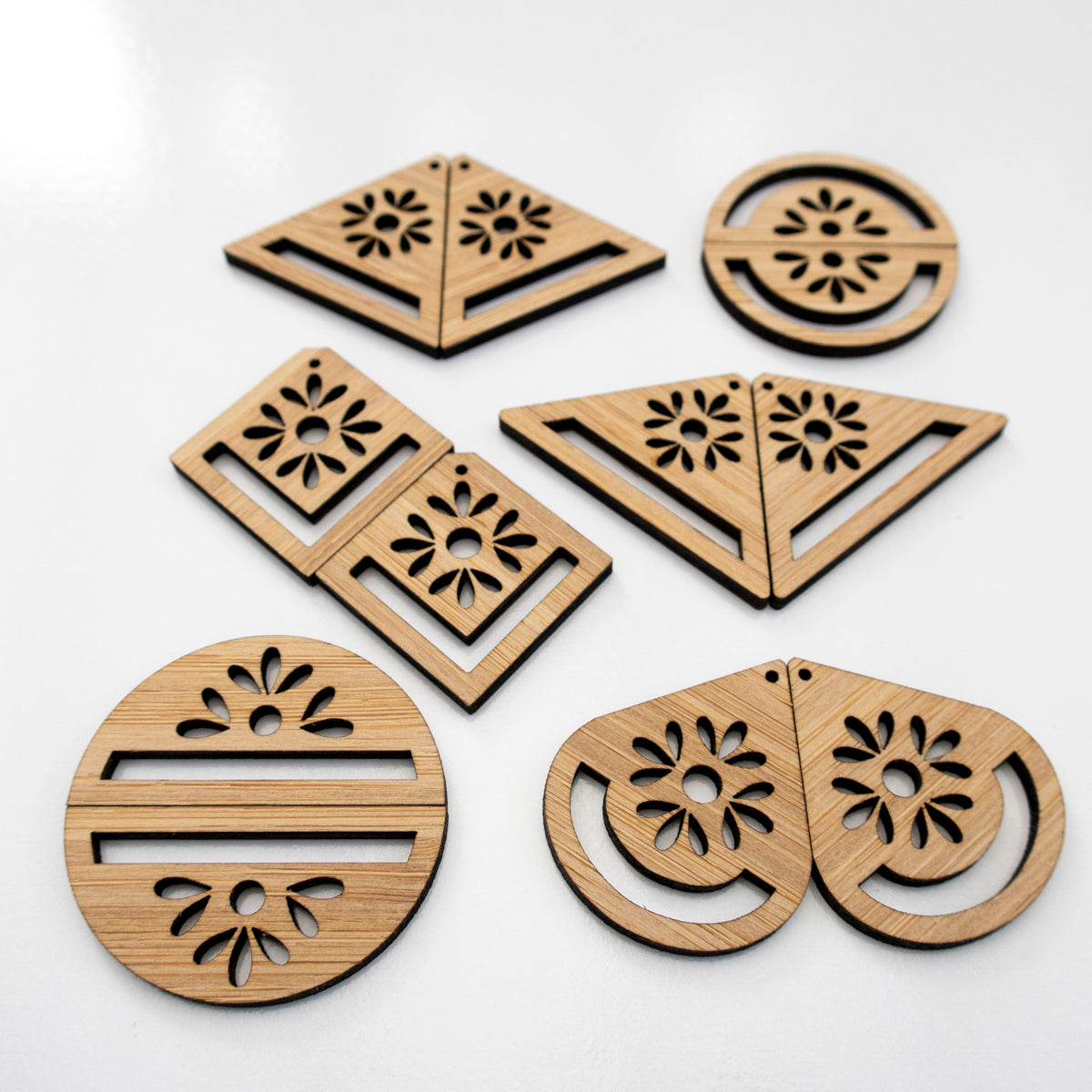 BAMBOO Macrame Earring Frames PETALS Range