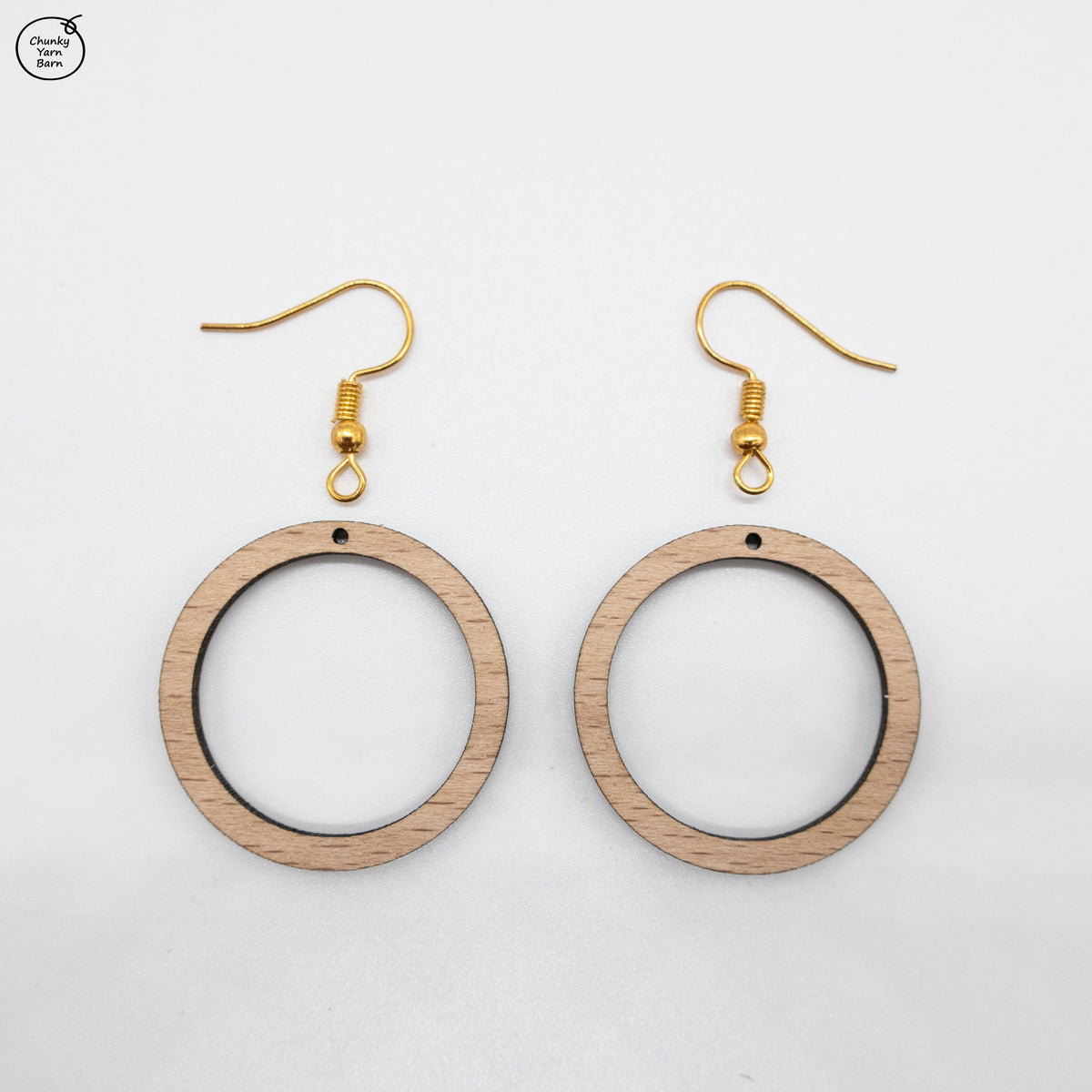 BAMBOO Earring Macrame Frames CIRCULAR Pair