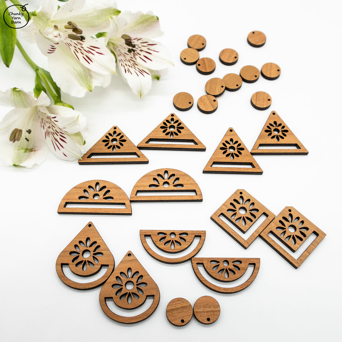 CHERRY Macrame Earring Frames PETALS Range