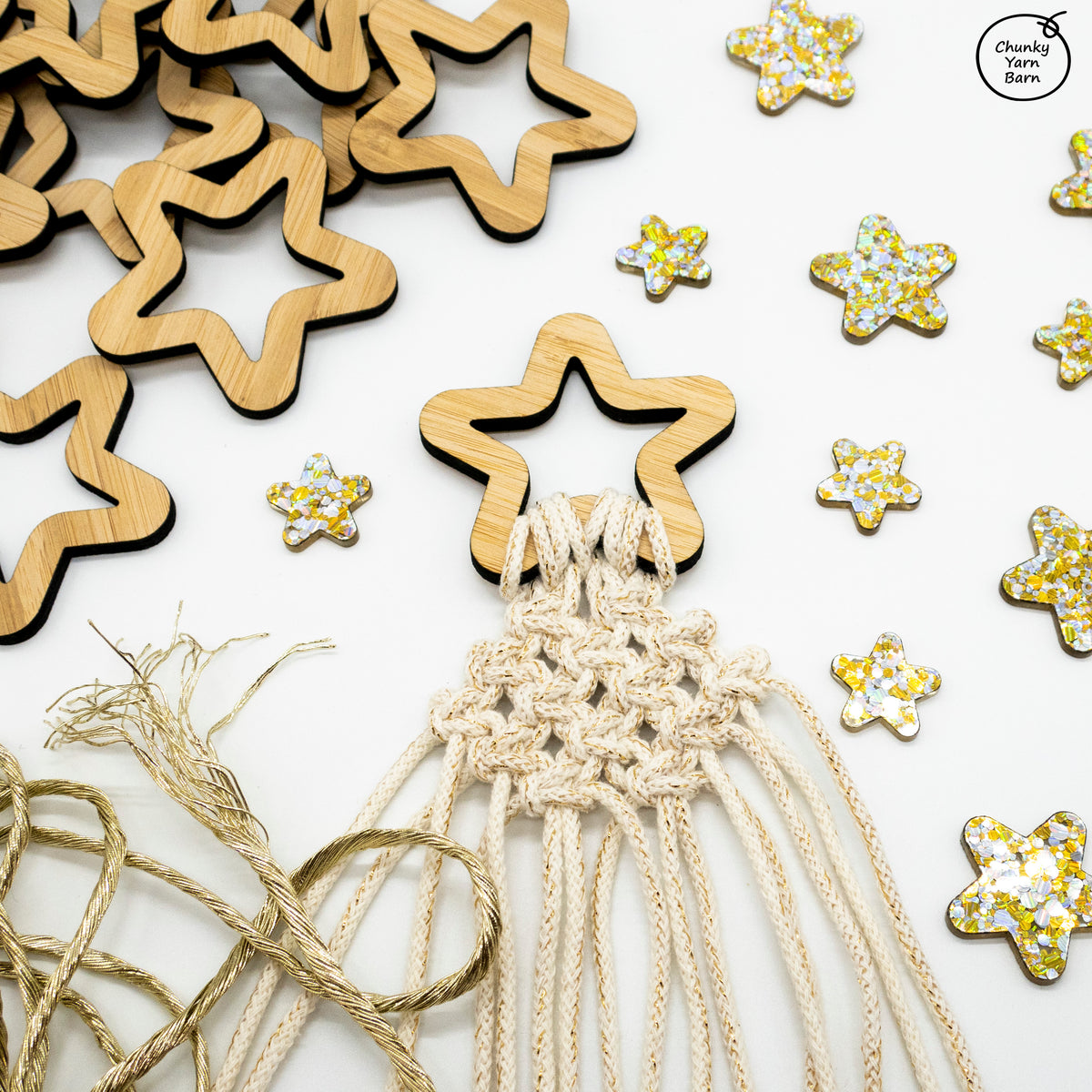 Bamboo Stars 4.5mm 60x63mm (5)