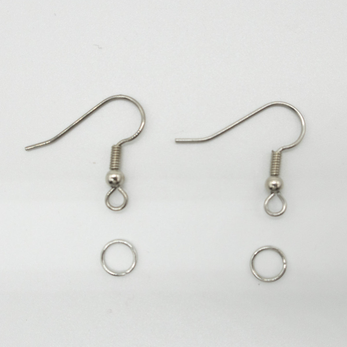 SILVER Earring Hooks + Jump Rings (5 Pairs)