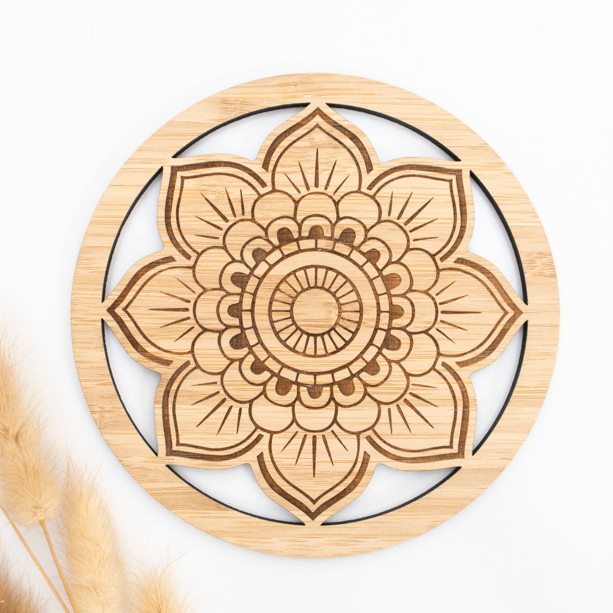 Macrame Frame Mandala Etched