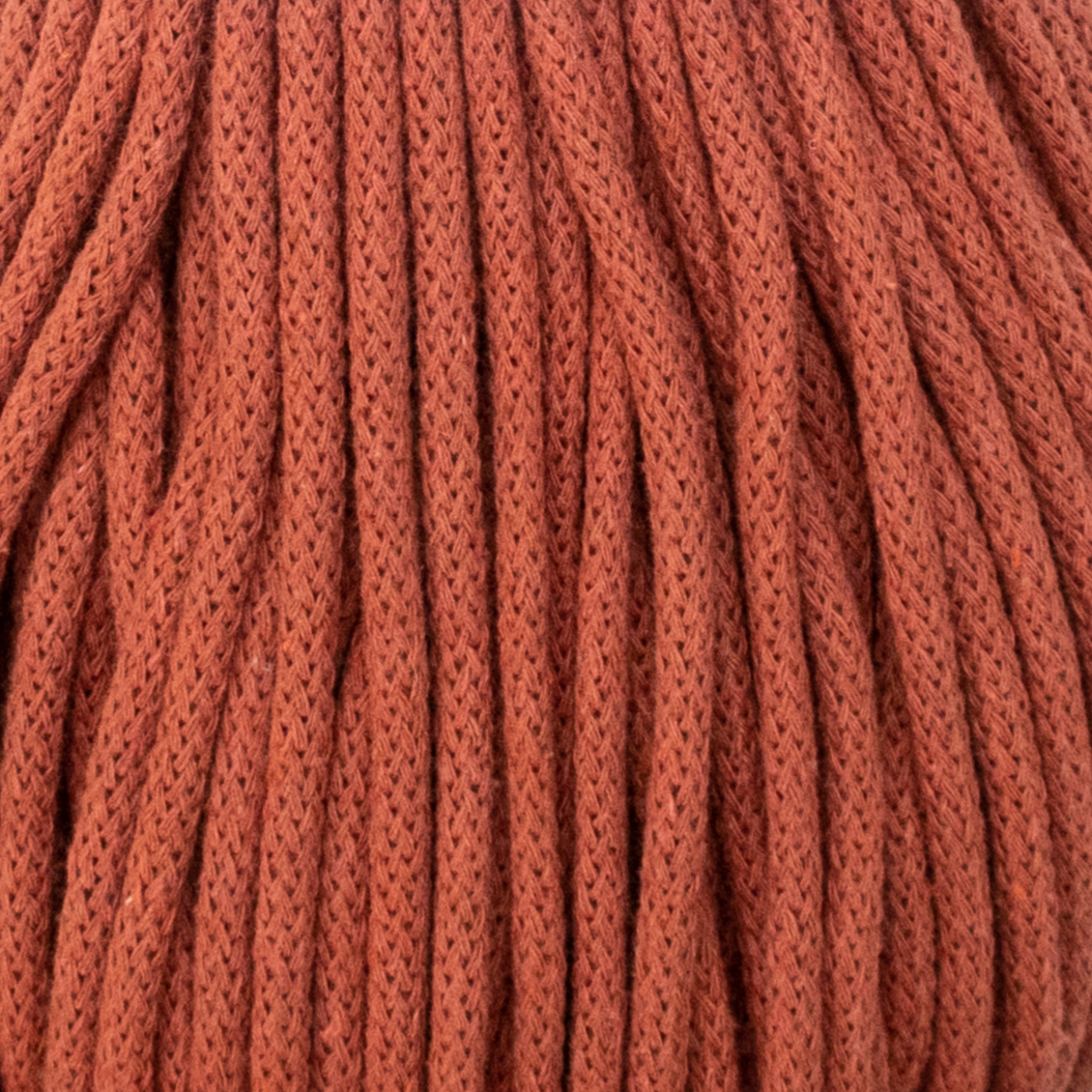 Matilda Braided Cord TERRACOTTA 5mm 50m Chunky Yarn Barn