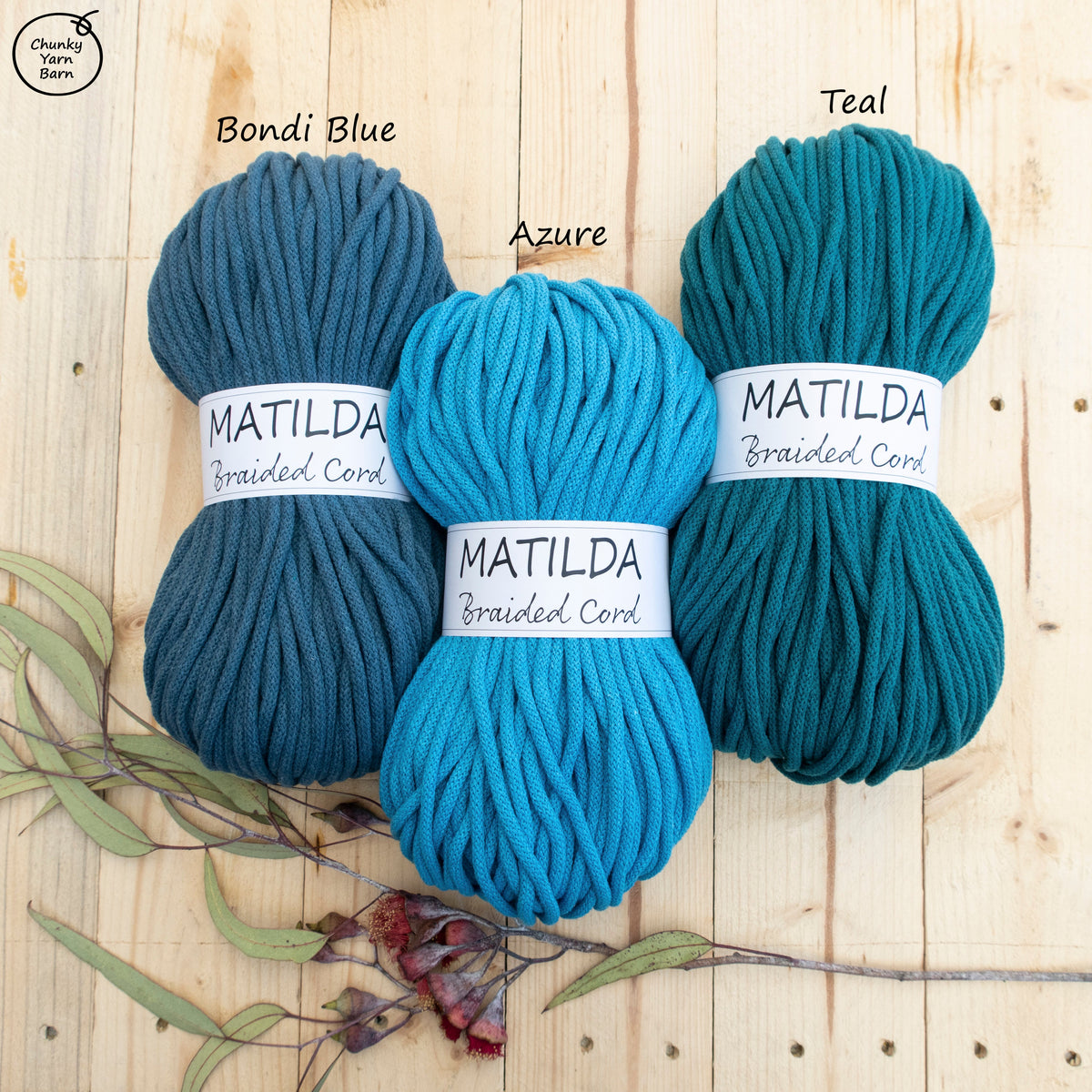 Matilda Braided Cord TEAL 5mm 100m