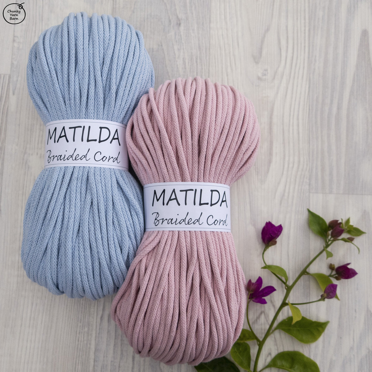 Matilda Braided Cord BABY PINK 5mm 50m