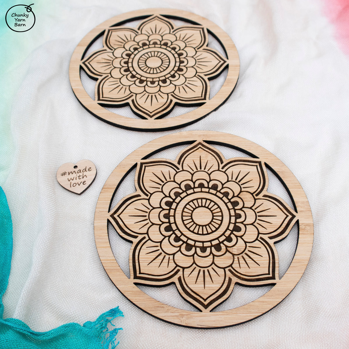 Macrame Frame Mandala Etched