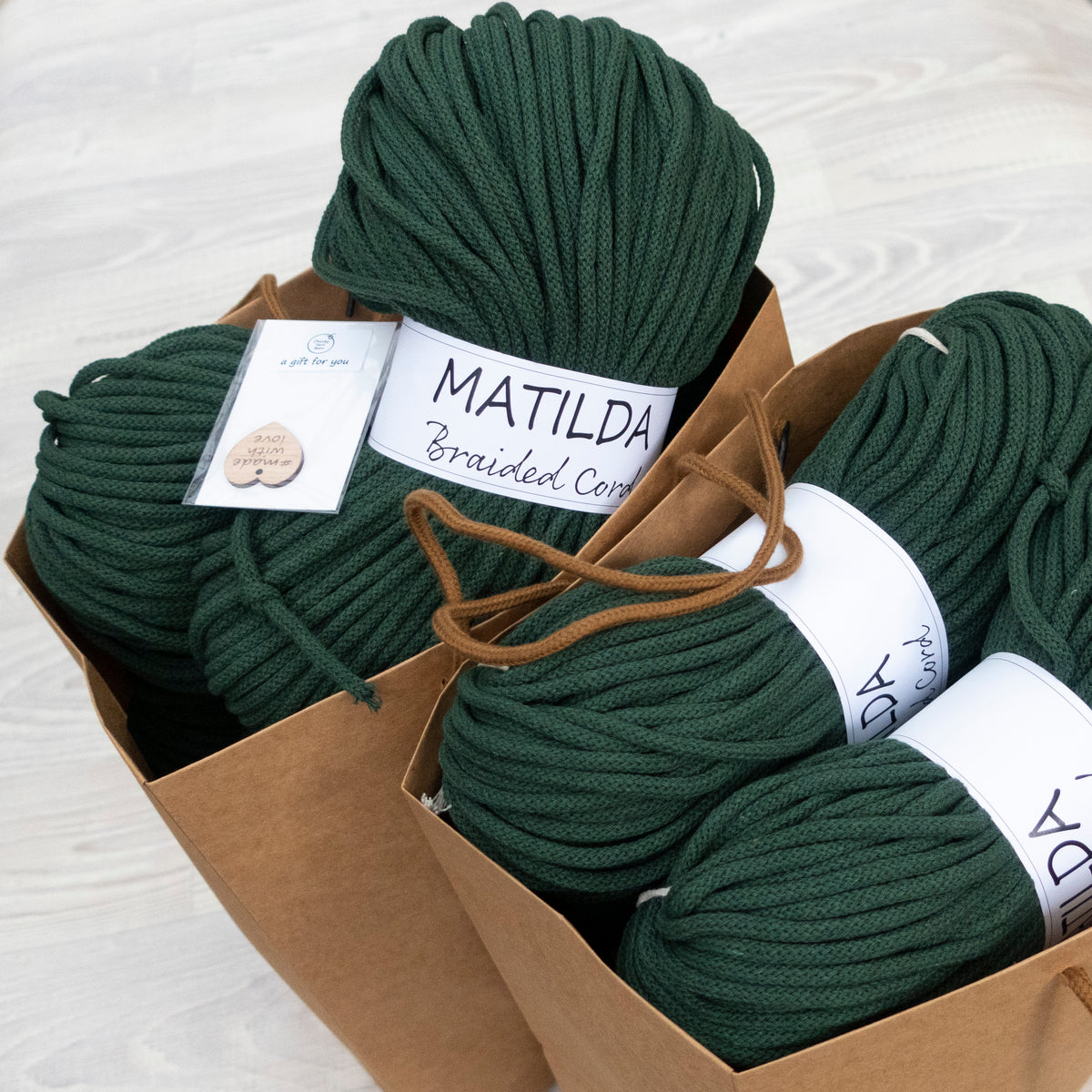 Matilda Braided Cord FOREST 5mm 100m