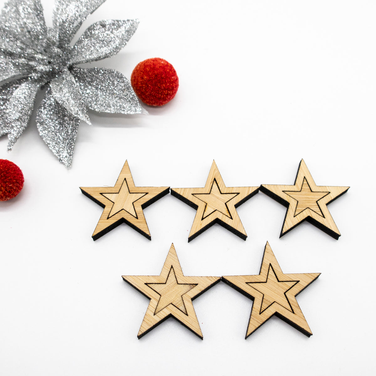 BAMBOO Stars 4.5mm (5 Sets of 2)