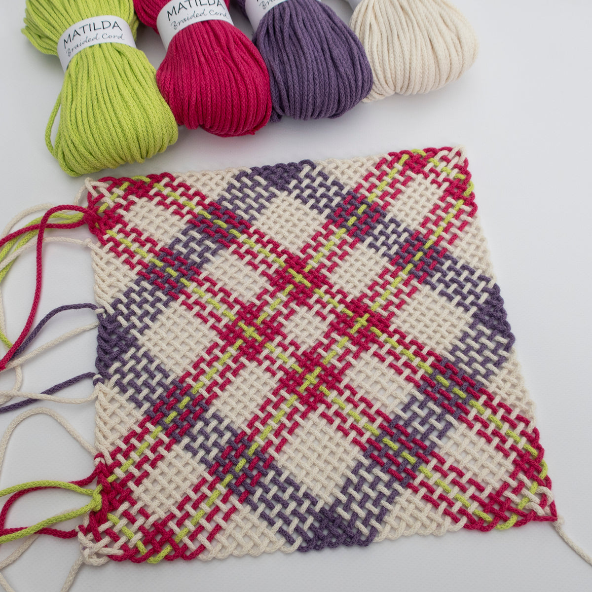 MATILDA Braided Cord VIOLET 3mm 100m