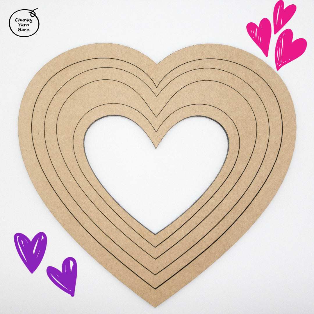 Set of (5) HEART Frames