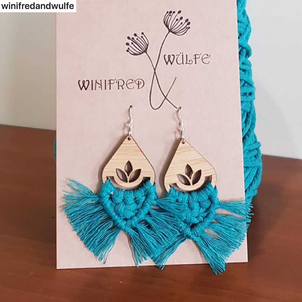 BAMBOO Earring Macrame Frames LOTUS Range