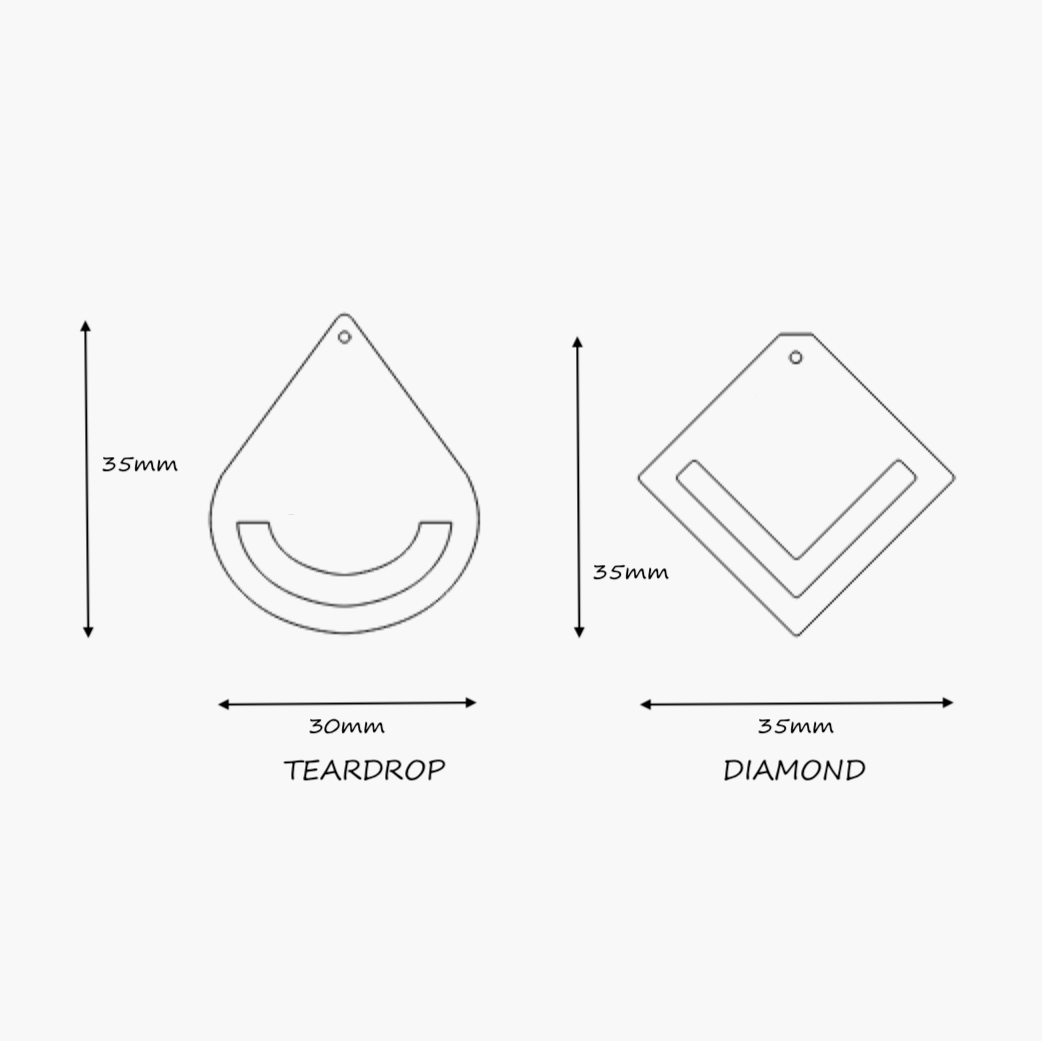 Macrame Earring Frames DAISY