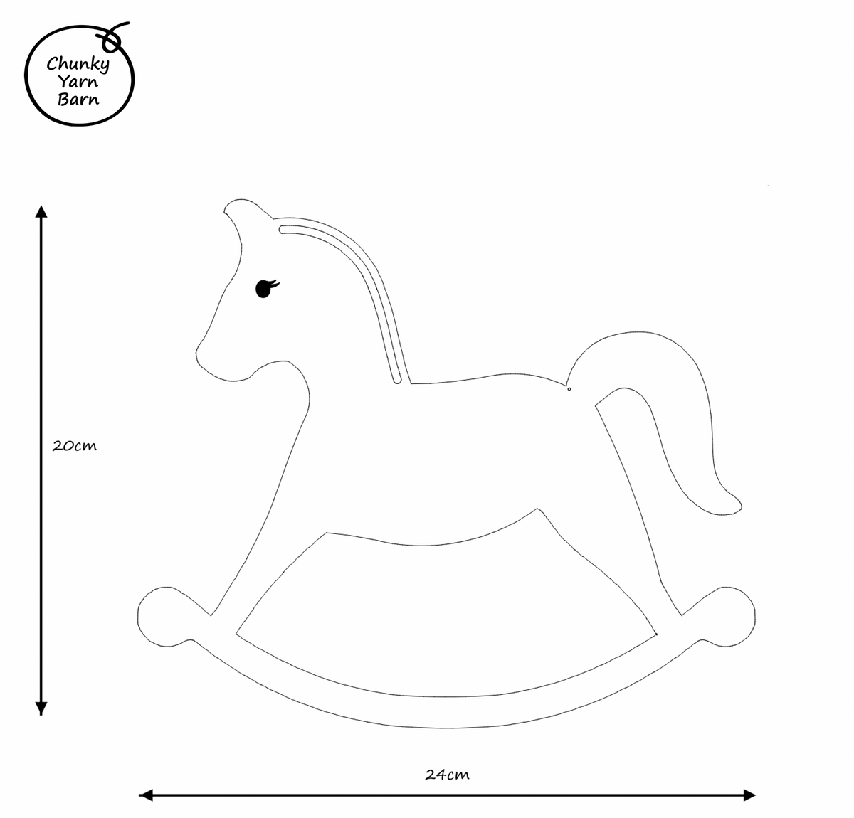 Macrame Frame ROCKING HORSE