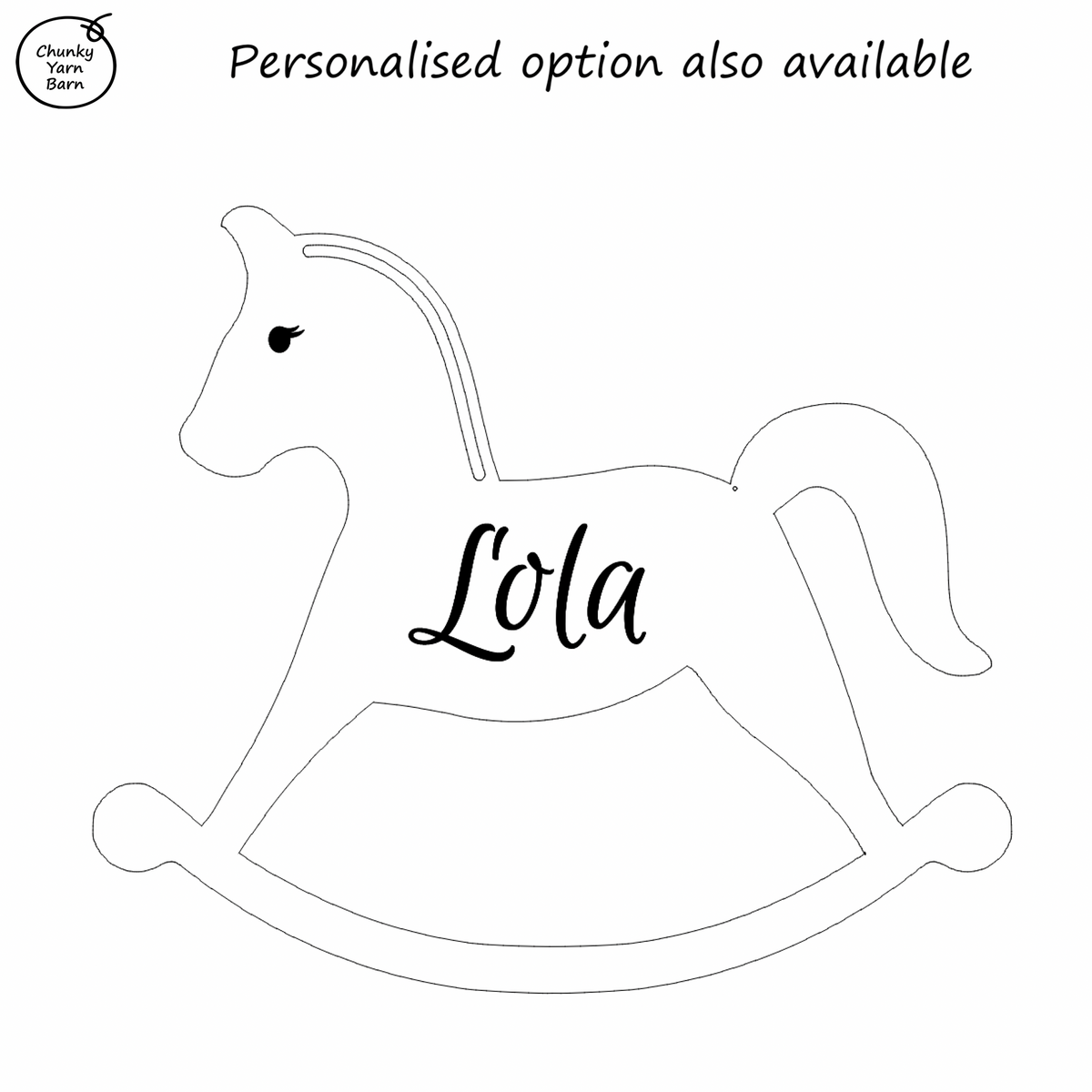 Macrame Frame ROCKING HORSE