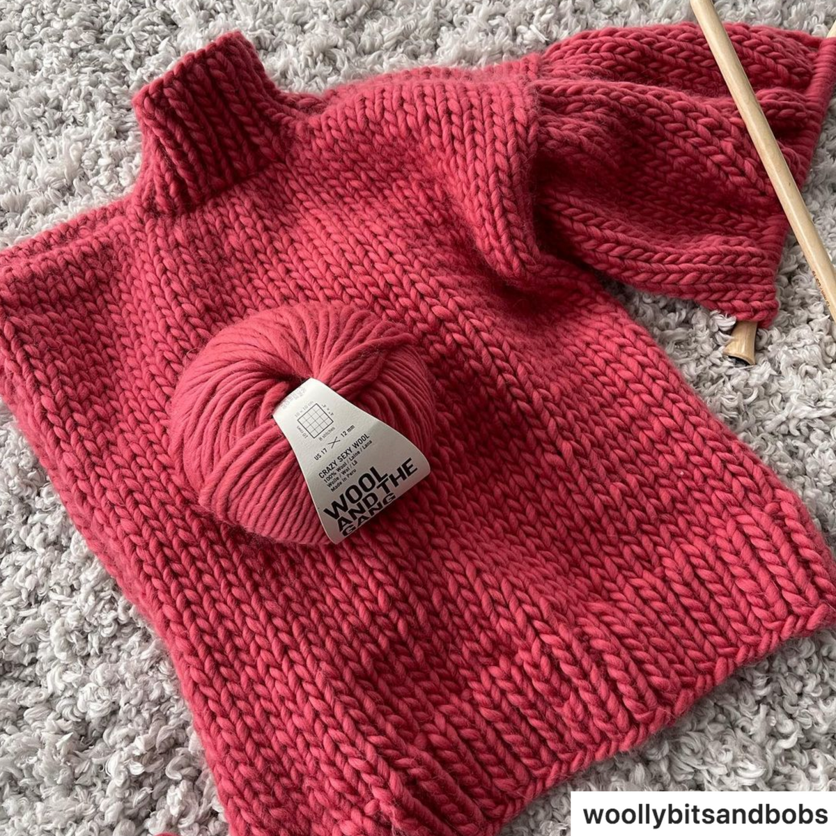 WATG Crazy Sexy Wool RASPBERRY PINK