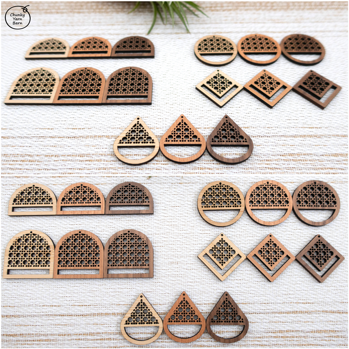 Macrame Earring Frames RATTAN